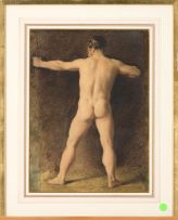 Circle of William Hunt; Study of a Nude Figure