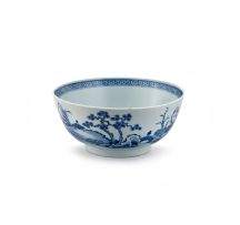 A Chinese blue and white 'Nanking Cargo' bowl, Qianlong (1735-1796)