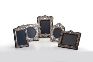 An Elizabeth II silver picture frame, Keyford Frames Ltd, London, 1990