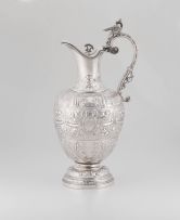 A silver-plate claret jug, John Sherwood & Sons, Birmingham, late 19th/early 20th century