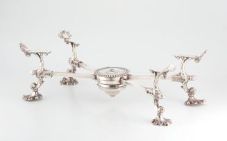 A Sheffield plated dish cross, early 19th century