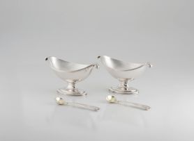 A pair of George III silver salts, William Abdy II, London, 1793