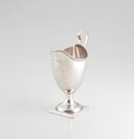 A George III silver cream jug, maker’s marks indistinct, London, 1794