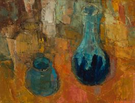 Frank Spears; Still Life with Blue Vases