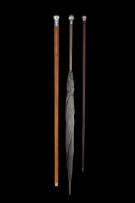A Victorian lady’s silver-mounted and simulated rosewood walking stick, J Howell & Co Ltd, London, 1895