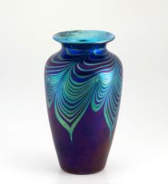 An Art Nouveau Loetz iridescent glass vase, Vienna, 1900s