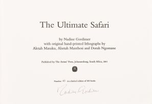 Gordimer, Nadine; The Ultimate Safari