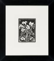 Gregoire Boonzaier; Arum Lilies; Deciduous Tree; Three Trees with Village; Still Life with Pig's Ear Plant (Cotyledon orbiculata); Donkey Cart, five