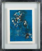 Ruth Levy; Abstract Composition in Blue, two