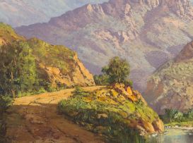 Gabriel de Jongh; A Mountain Pass