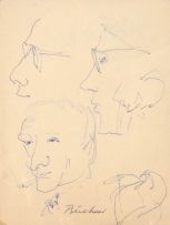 Carl Büchner; Six Portraits of Boys, six