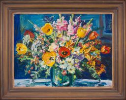 Gerhard Batha; Spring Flowers in a Vase