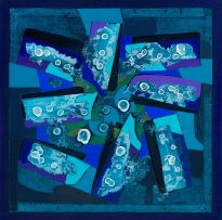 George Boys; Blue Abstract Composition