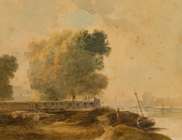 Peter de Wint; River Scene