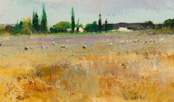 Errol Boyley; Landscape with Sheep