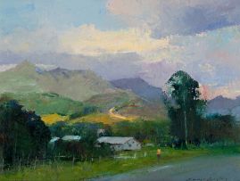 Errol Boyley; Settlement in Mountain Landscape