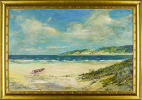 Don (Donald James) Madge; Rowing Boat on the Beach