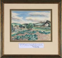Peter Clarke; Vegetable Garden with Lemon Trees, Teslaarsdal