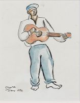 Peter Clarke; Man with Guitar