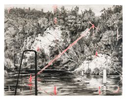 William Kentridge; Deep Pool, from the series Colonial Landscape