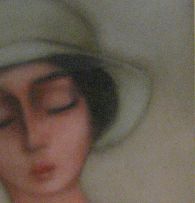 Pieter van der Westhuizen; Portrait of a Girl wearing a Hat