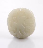 A Chinese jade pendant, Qing Dynasty, 19th century