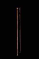 A George V 9ct gold-mounted and rosewood walking stick, maker’s initials ‘WJT’, London, 1919