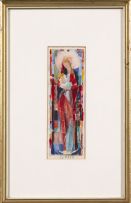 Maud Sumner; Madonna and Child; Three Stained Glass Panels, two