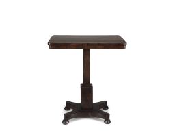 A late Regency rosewood occasional table