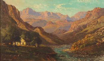 Tinus de Jongh; A River Through the Mountains