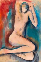 Mary Stork; Seated Nude