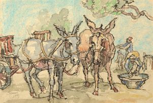 Gregoire Boonzaier; The Donkey Cart