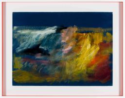 Fred Schimmel; Abstract in Blue, Yellow and Red