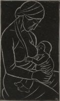 Eric Gill; Mother Breast Feeding Child