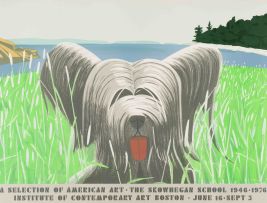 Alex Katz; Dog at Duck Trap, exhibition poster