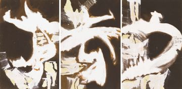 Mickey Korzennik; Bird Series I, II, III, triptych