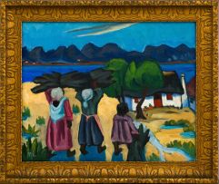 Maggie Laubser; Women Carrying Wood