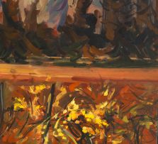 Philip Erskine; Simonsberg from Groote Drakenstein, Autumn Colours in the Vineyard