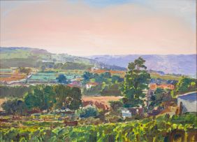Gerhard Batha; Landscape with Vineyards