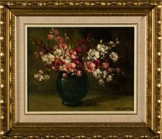 Otto Klar; Vase of Flowers