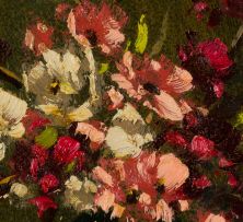 Otto Klar; Vase of Flowers