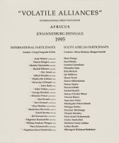 Various Artists; Volatile Alliances, portfolio, twelve