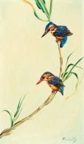 Heinrich von Michaelis; Pair of Pygmy Kingfishers