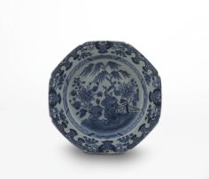 A Chinese Export blue and white soup dish, Qianlong (1735-1796)
