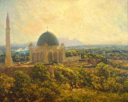 Edward Roworth; The Kramat of Sheik Joseph at Faure, Cape, Afternoon in Springtime
