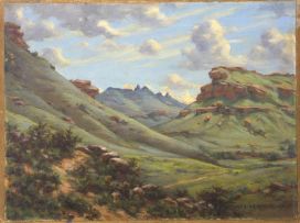 Erich Mayer; Mountainous Landscape