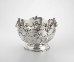 An Edward VII silver punch bowl, George Nathan & Ridley Hayes, Chester, 1903