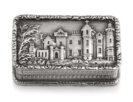 A William IV silver castle-top vinaigrette, Taylor & Perry, Birmingham, 1836