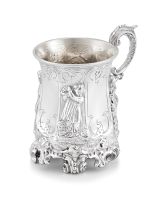 A Victorian silver christening mug, James & Nathaniel Creswick, Sheffield, 1857