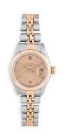 Lady's 18ct yellow gold and stainless steel Oyster Perpetual Datejust Rolex wristwatch